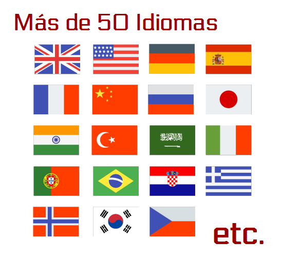 traductor, traducción en más de 50 idiomas